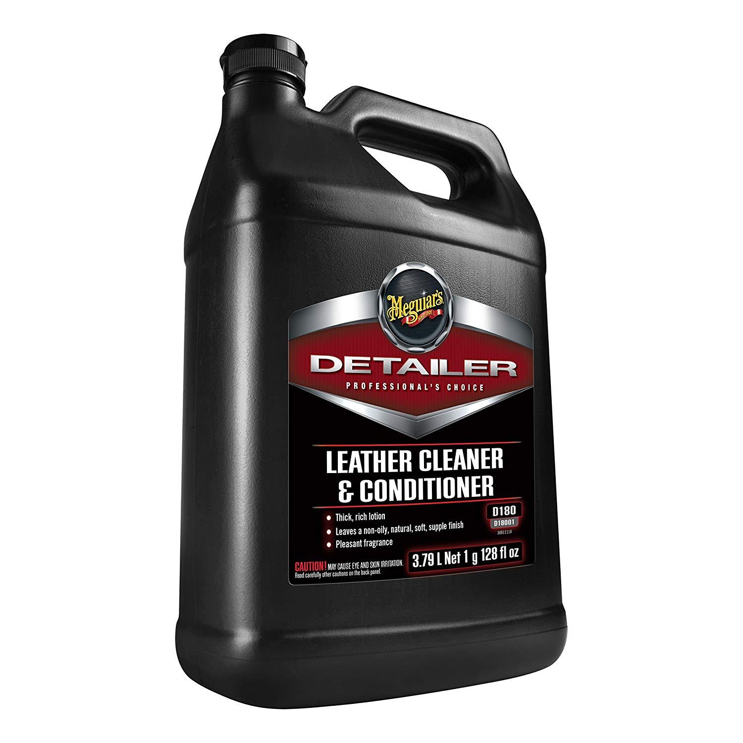 Meguiar's Sản phẩm làm sạch và dưỡng da xe hơi - Leather Cleaner & Conditioner - D18001, 3.79 L