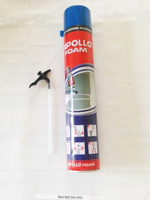 Keo bọt nở Apollo Foam vòi 1 chai 750ml