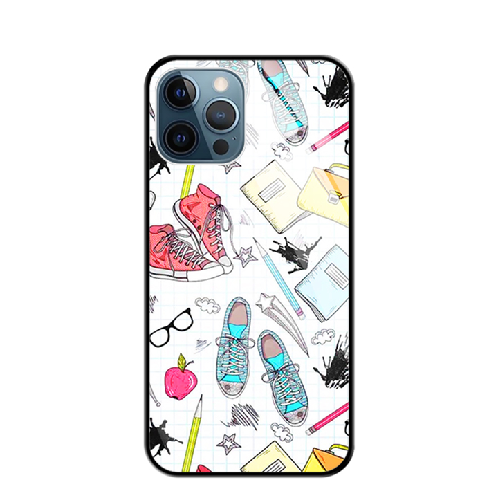 [HCM]Ốp Lưng Iphone 12 Pro Max in hình đẹp - mặt Kính Cường Lực - 03113