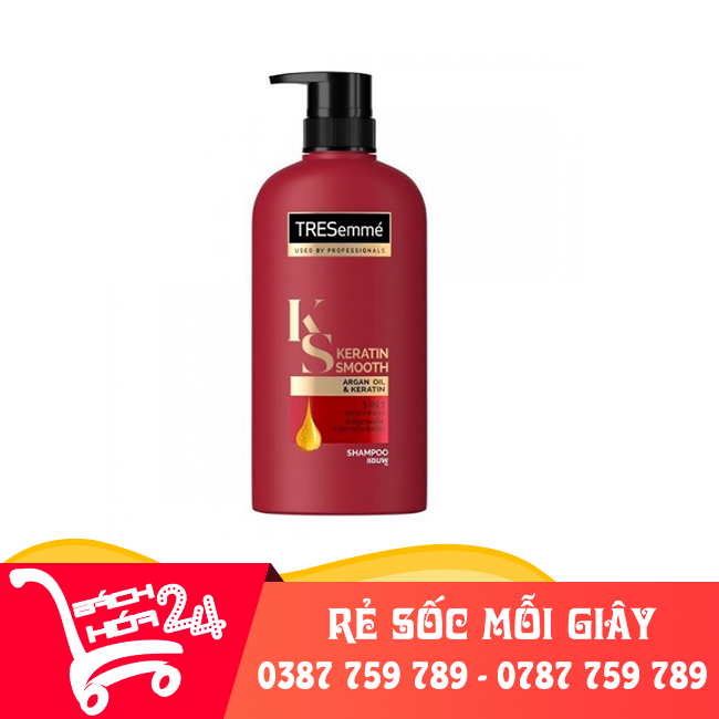 Dầu gội dầu Tresmme KS Keratin Smooth thái lan 5 in 1 siêu sạch gàu và óng mượt tóc  - Chuẩn hàng thái lan【Bách Hóa 24】