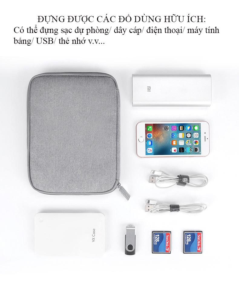 [HCM]Túi đựng đồ công Nghệ 2 Lớp tiện ích ( Túi đựng Ipad mini 7.9inch)