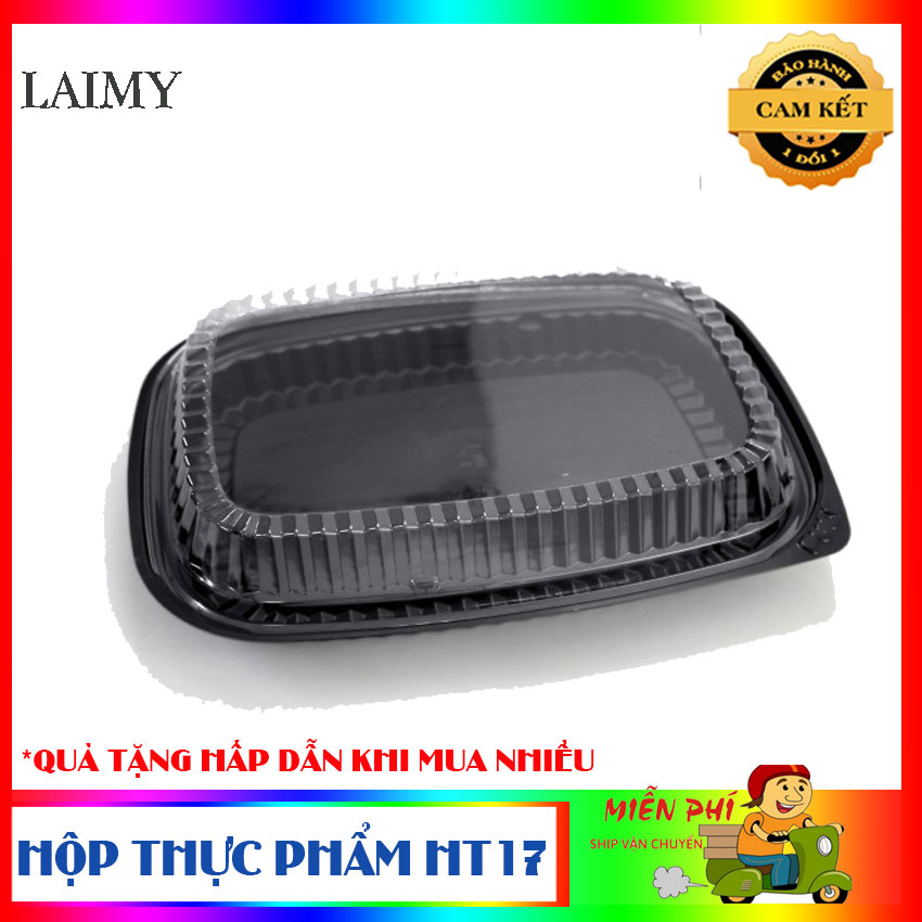 Bộ 50 hộp nhựa đựng cơm, thức ăn nóng, lạnh HT17 sang trọng, tinh tế, sạch sẽ