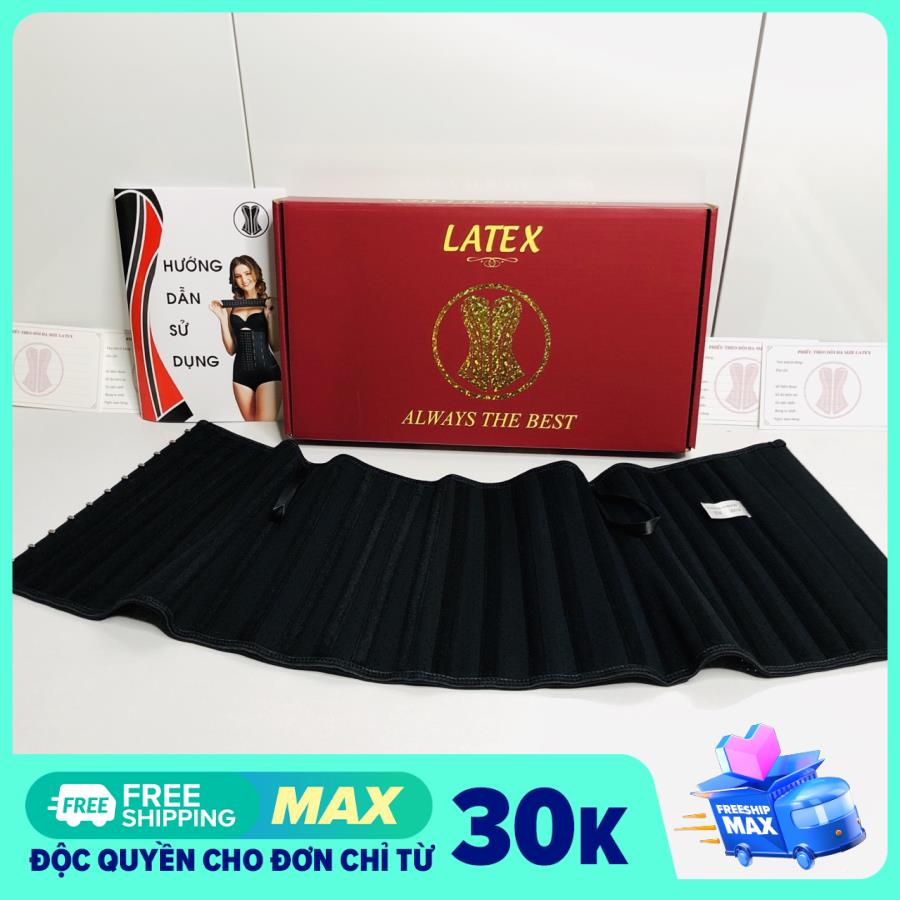 Đai nịt bụng latex 25 xương cao 25cm, siêu eo giảm mỡ Chuẩn Hi Lạp