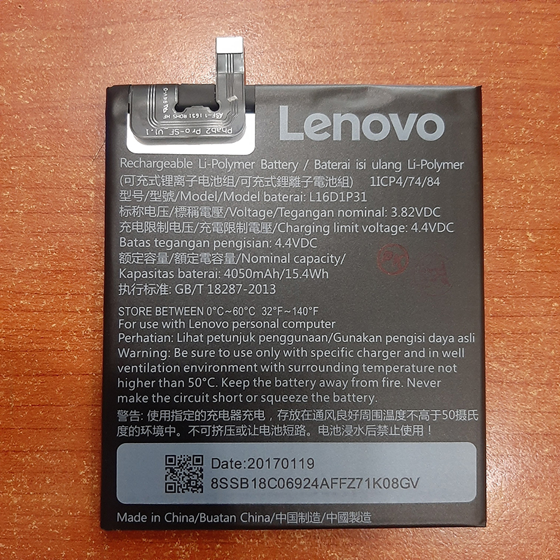 Pin lenovo phab 2 pro zin