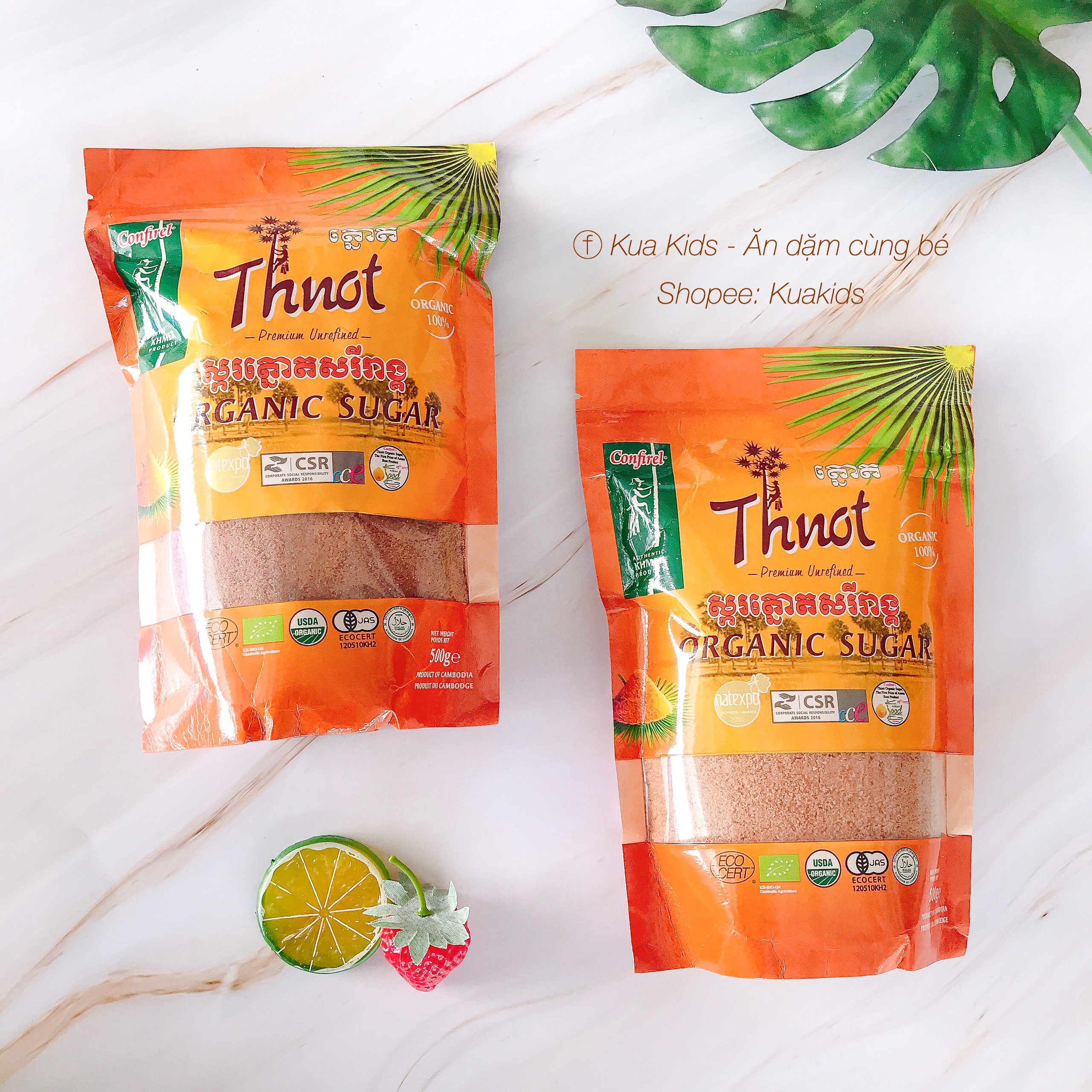 Đường thốt nốt hữu cơ edison campuchia 500g - 500g