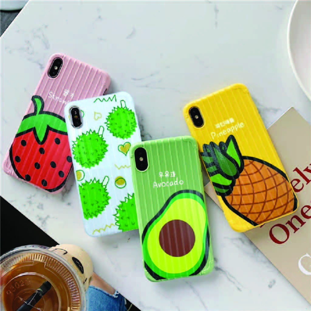 Ốp lưng iphone - ốp lưng điện thoại iphone hoa quả sọc - full các dòng iphone