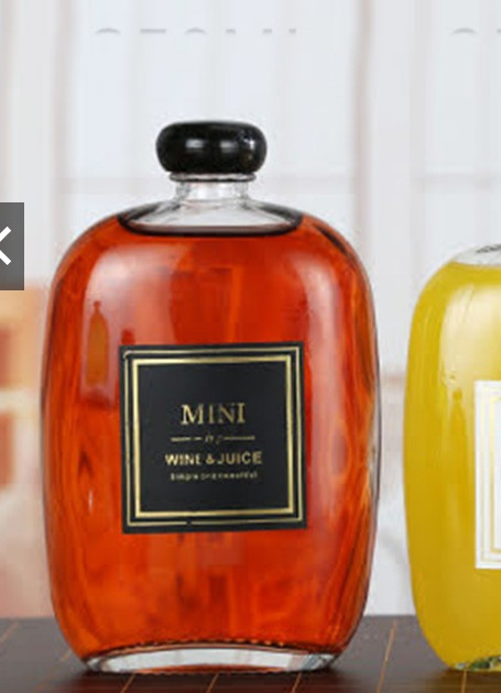 Combo 10 chai thủy tinh dẹp nắp nhựa 500ml