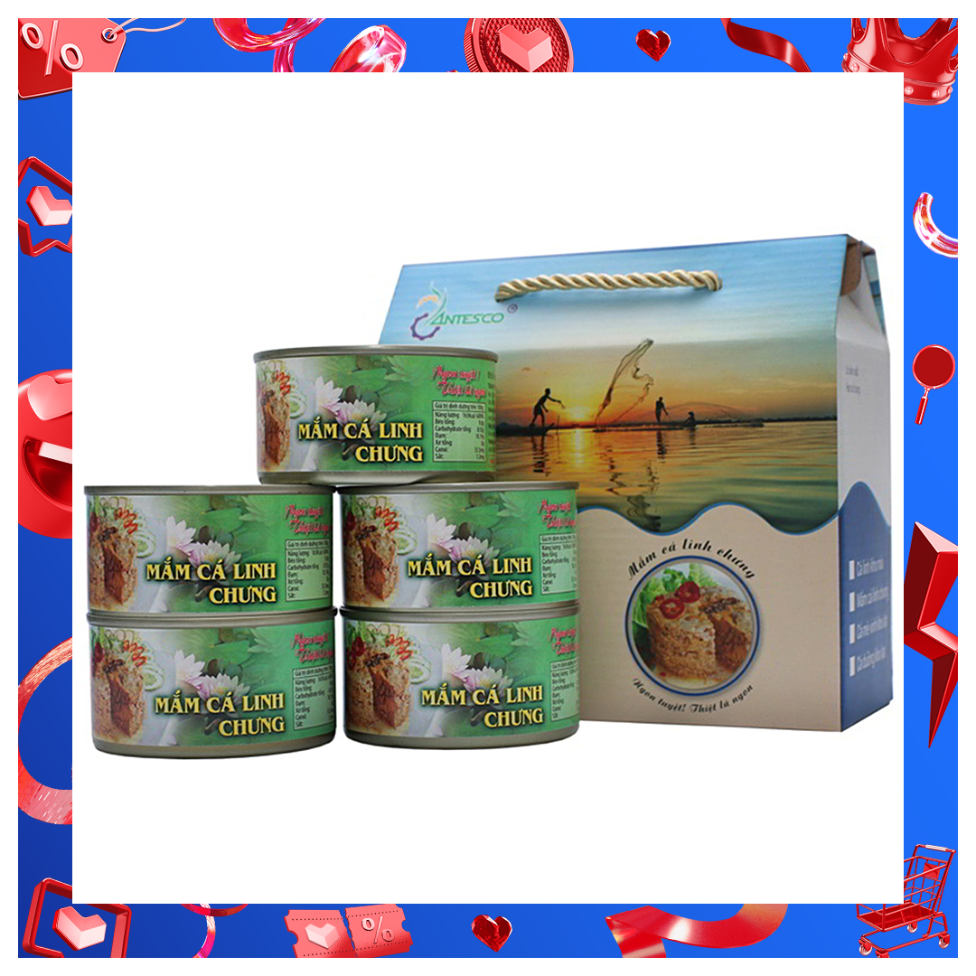 [HCM]Thùng (06 hộp) Mắm cá linh chưng - Antesco