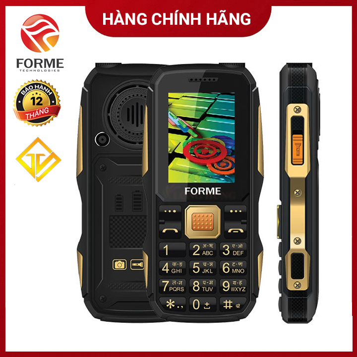 Điện Thoại Forme F1 Pin 1800mAh Hầm hốLoa toBàn phím lớn FM không cần tai nghe Mới nguyên seal - Hàng chính hãng