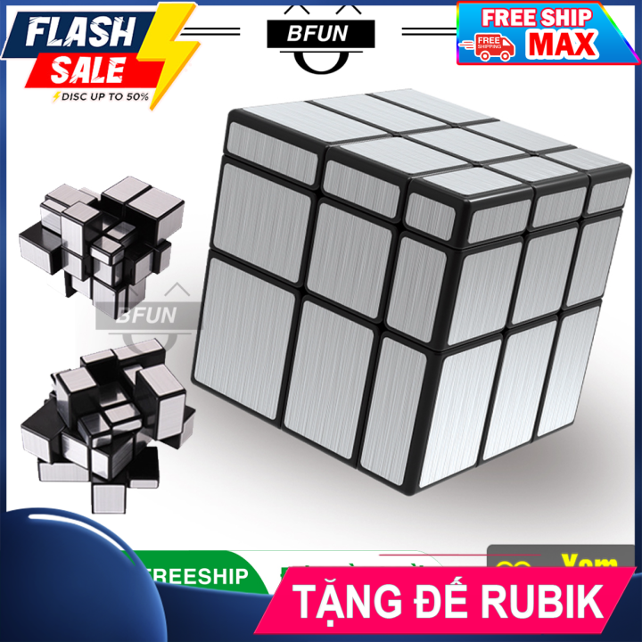 Rubik Mirror 3x3 GƯƠNG BẠC Loại Xịn - Khối Rubik Biến Thể Mirror