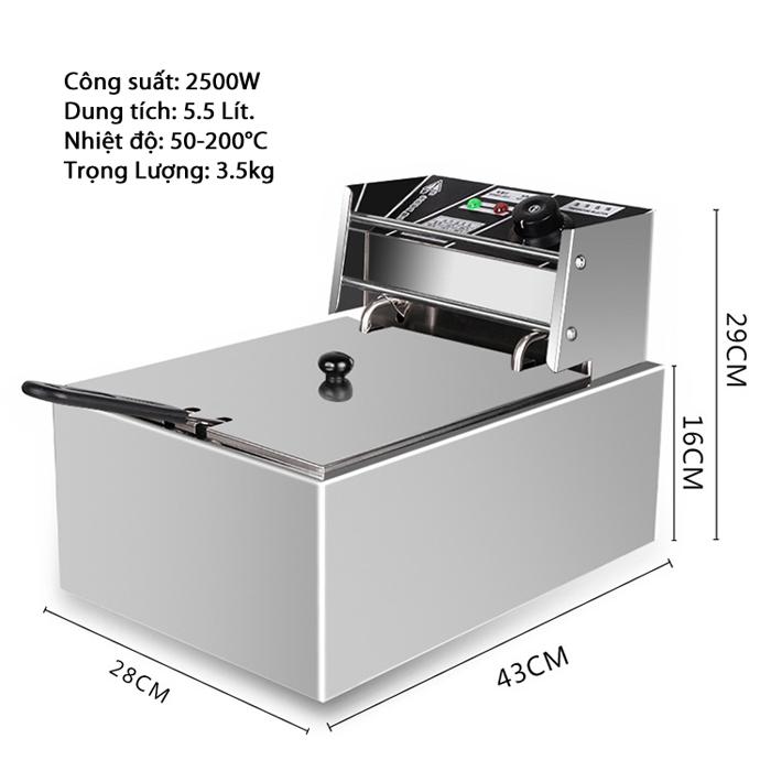 [HCM]Bếp Chiên Nhúng Công Nghiệp  7hitech