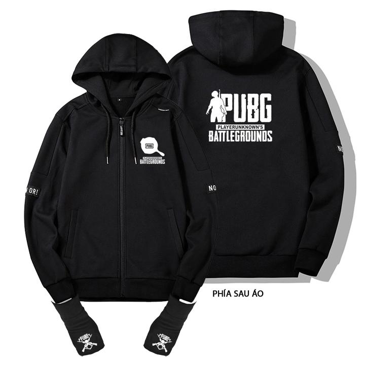 Áo khoác PUBG mũ trùm kèm bao tay nỉ co giãn 4 chiều