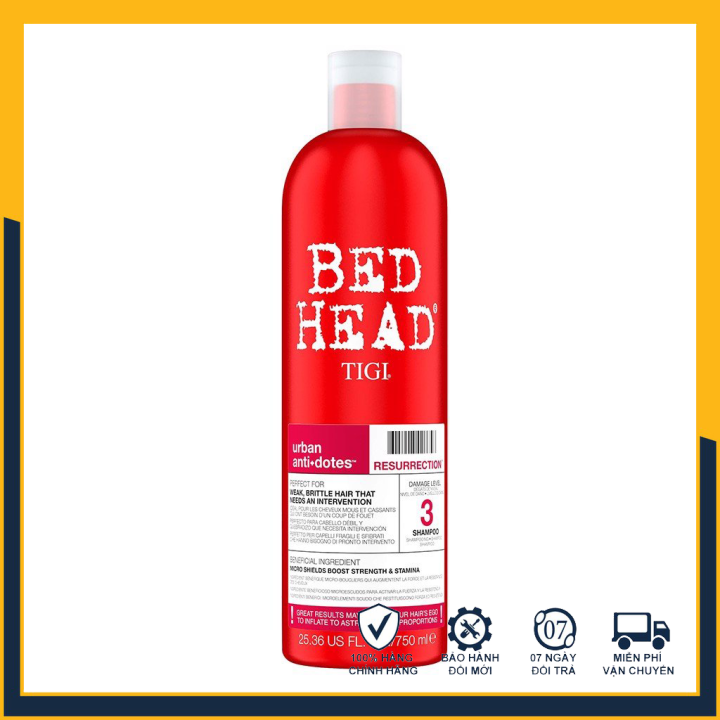 Dầu xả TIGI ĐỎ phục hồi tóc 3 cấp độ - 750ml dùng là mê
