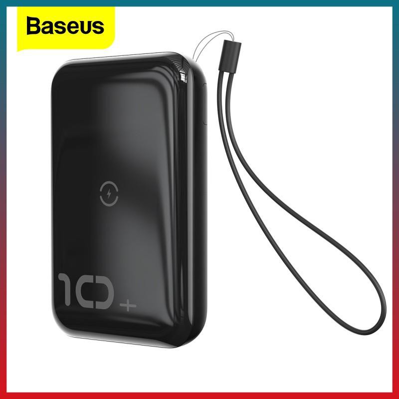 Sạc dự phòng, pin dự phòng không dây baseus hỗ trợ sạc nhanh 3.0 dành cho iphone samsung huawei 10000mah