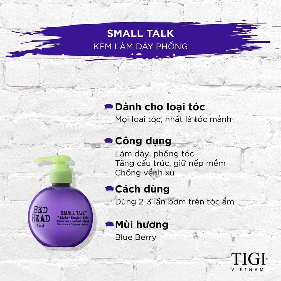 Gel chăm sóc và tạo kiểu tóc xoăn bed head tigi small tal 125ml