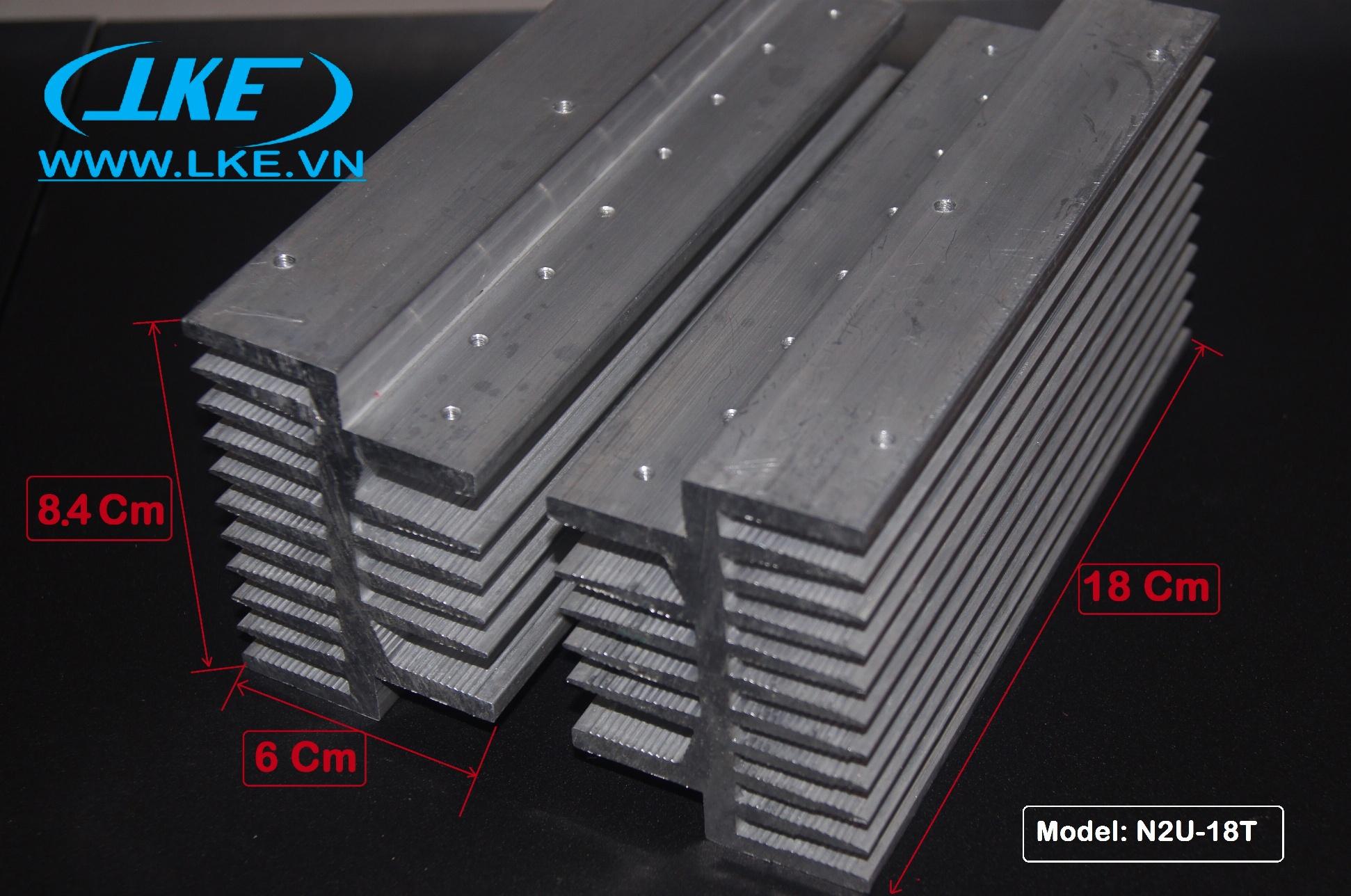 [HCM]Nhôm Tản Nhiệt 2U 18cm khoan lỗ sẵn LKE