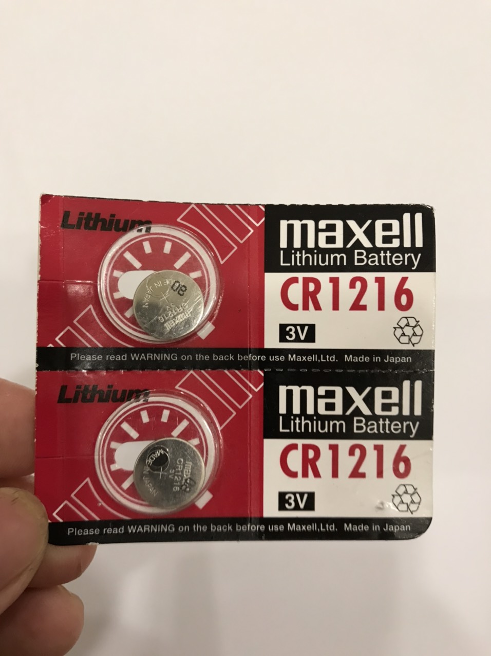 1 viên - pin đồng hồ đeo tay CR1216 3V - Maxell Nhật