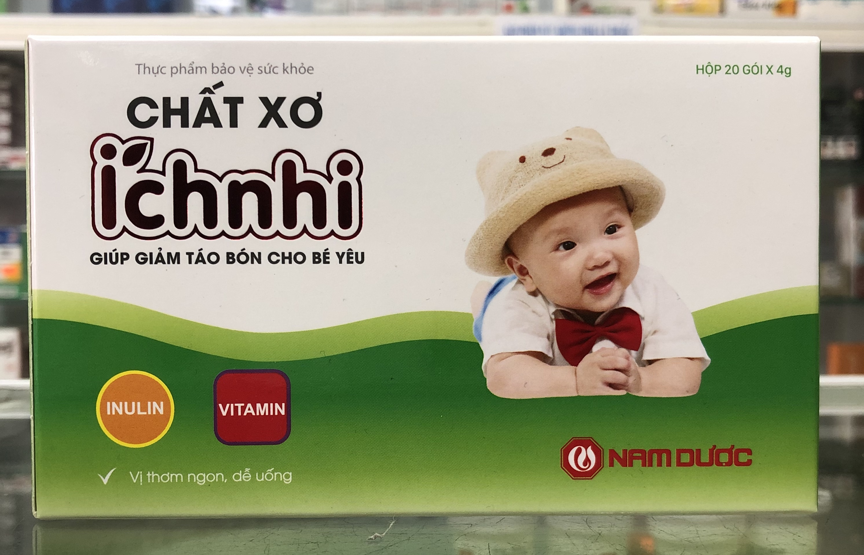 [HCM]Chất xơ Ích Nhi - Giảm táo bón cho bé yêu - 20 gói x 4 gram