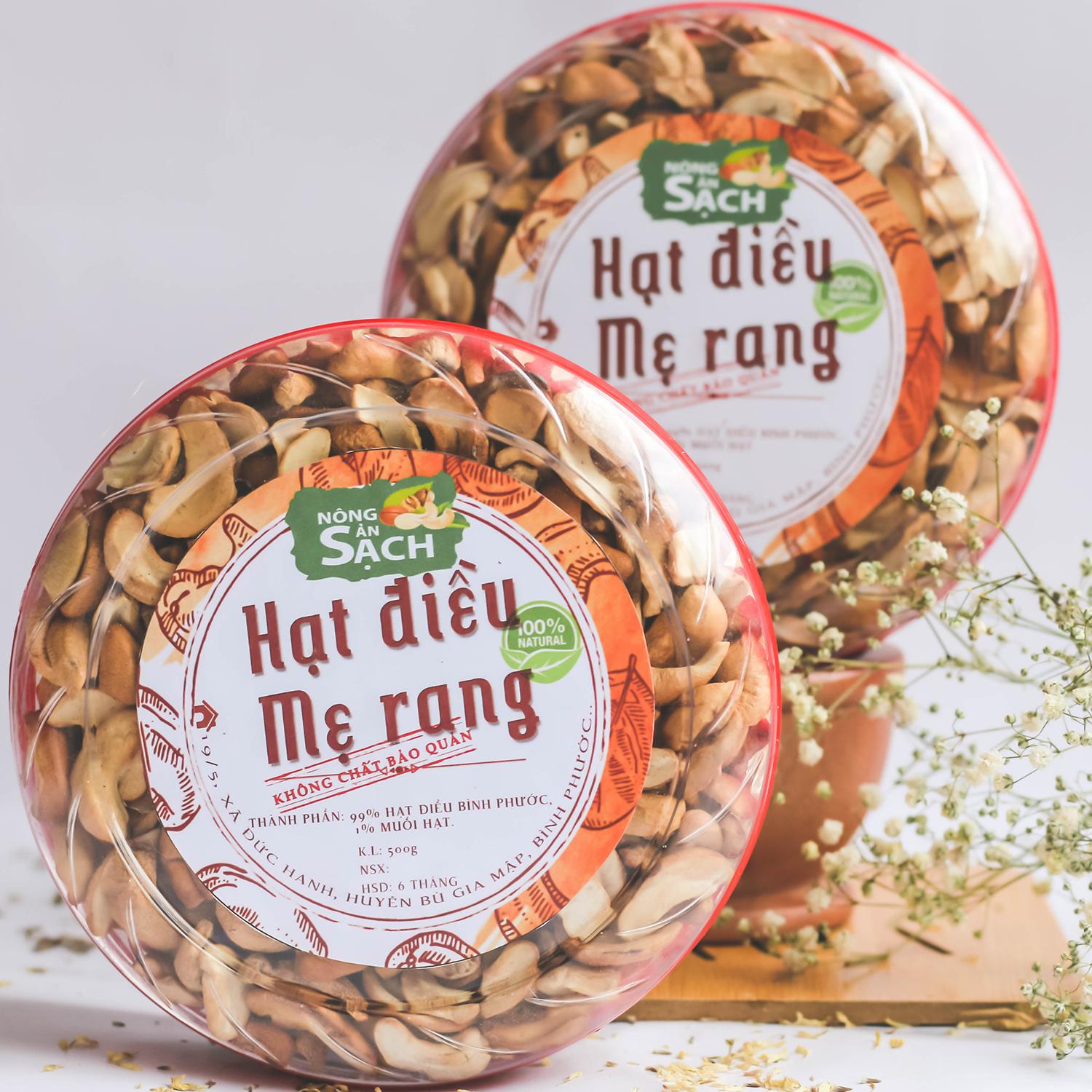 900g hạt điều rang muối vỡ đã tách vỏ