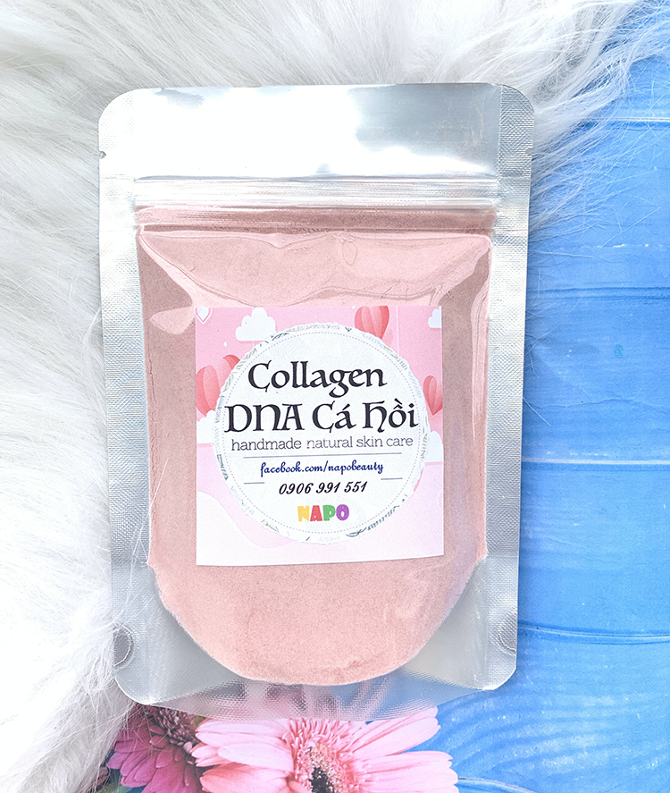 [HCM]Bột Mặt Nạ Dẻo Cá Hồi Handmade  - Dưỡng Trắng Chống Lão Hoá