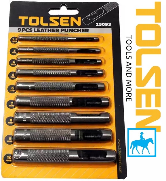 Bộ 9 đục rãnh gỗ 2.5mm tới 10mm tolsen 25093