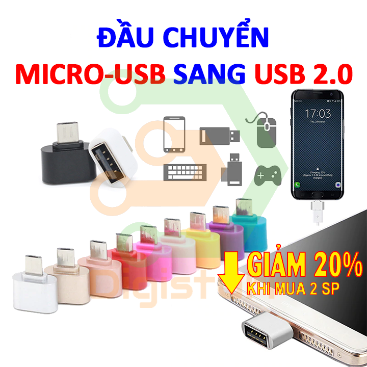 Đầu chuyển Micro USB sang USB 2.0