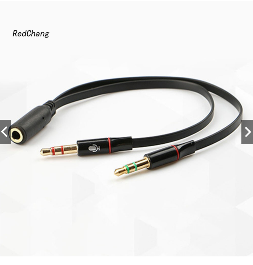 Dây cáp chia 2 cổng âm thanh 3.5mm tiện dụng1
