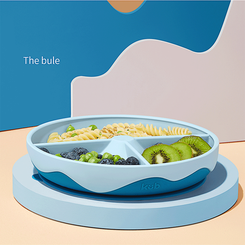 Khay ăn dặm cho bé platinum silicone KUB