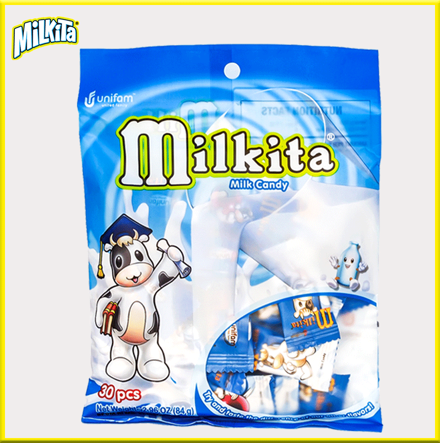 Kẹo viên Milkita hỗn hợp vị Sữa (Bịch 30 viên)