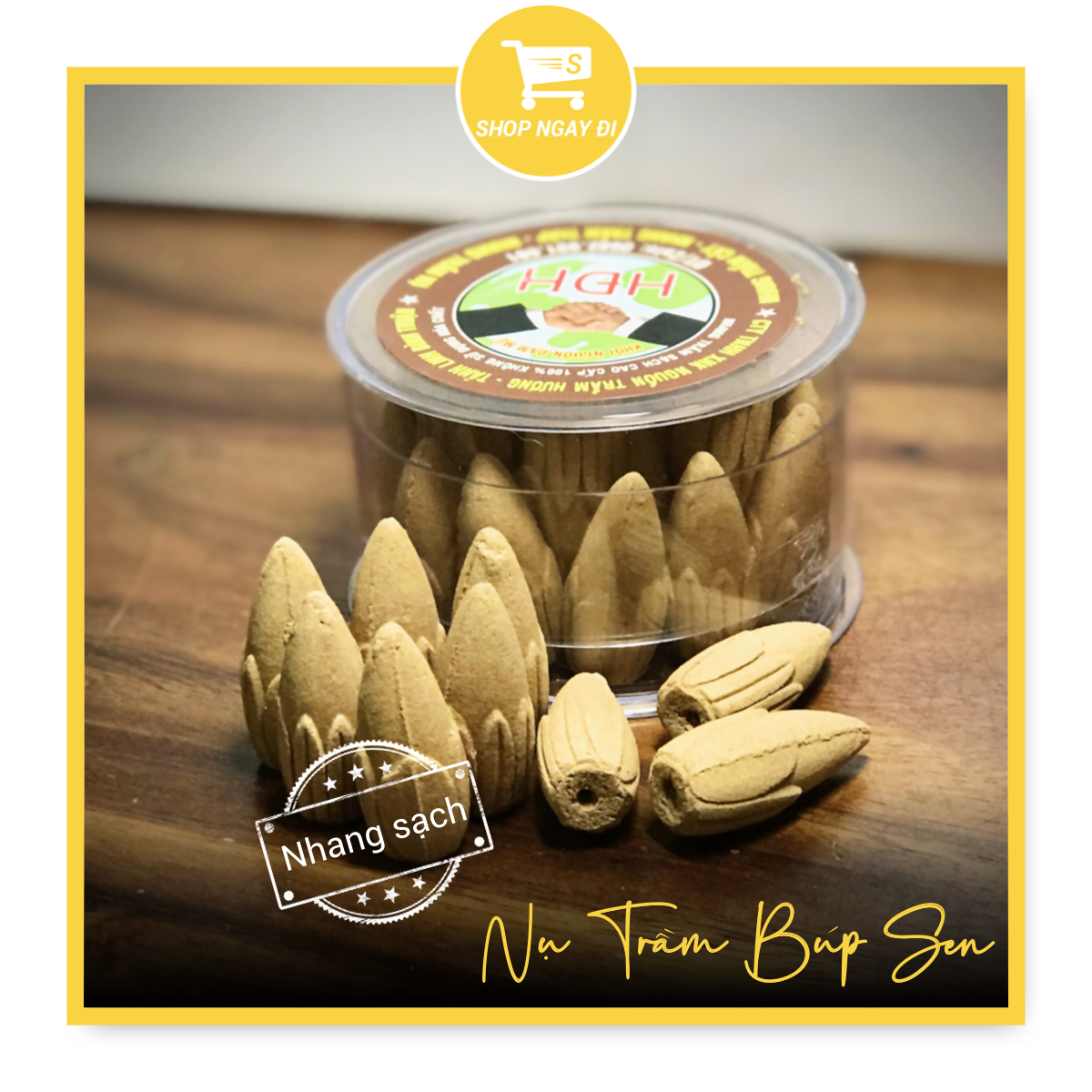 Nụ trầm hương búp sen 100% tự nhiên | Xông nhà, để thác khói - Kích hoạt vượng khí, tài lộc