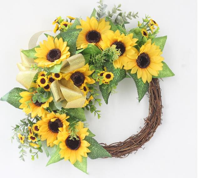 Vòng hoa trang trí treo cửa- Vòng nguyệt quế trang trí không gian kiểu dáng Bắc Âu