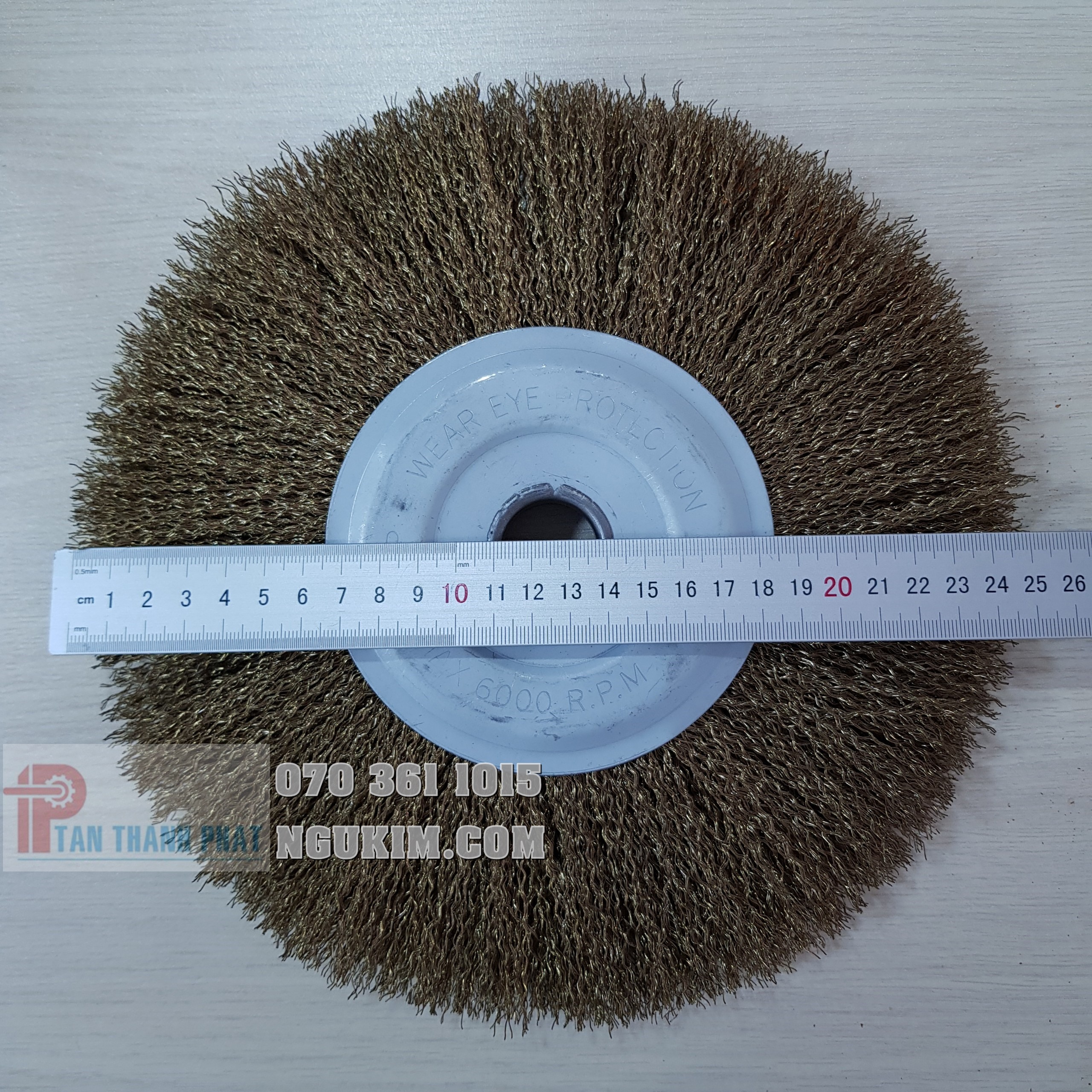 [HÀNG DÀY] Bánh cước thép vàng đánh rỉ phi 250*20*0.3*25.4mm