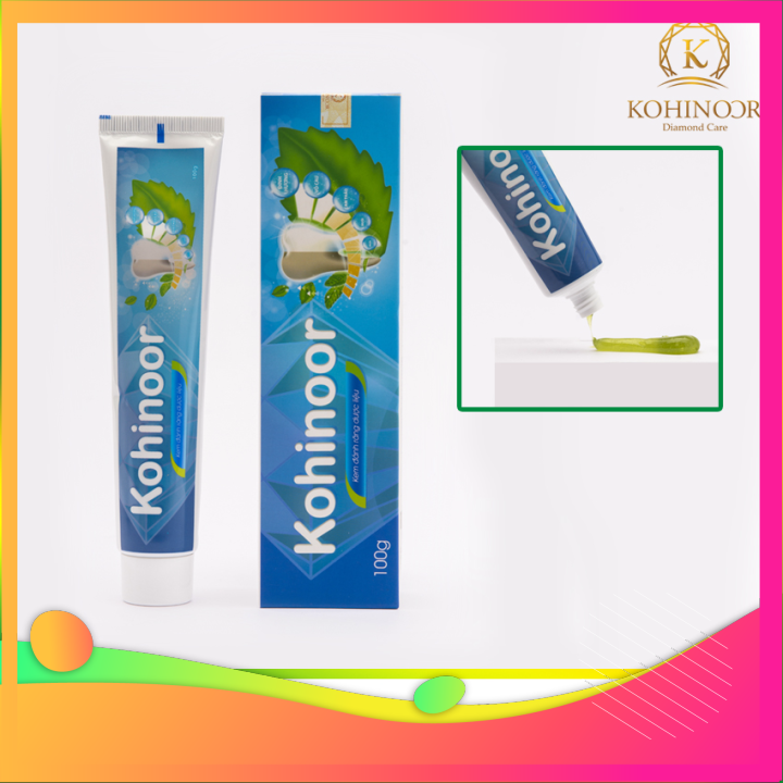 Kem đánh răng Kohinoor sản phẩm dùng cho người bị nhiệt miệng ở người lớn và trẻ nhỏ dùng cho người bị hôi miệng người bị vàng răng mảng bám ố vàng - Chính hãng- TS001