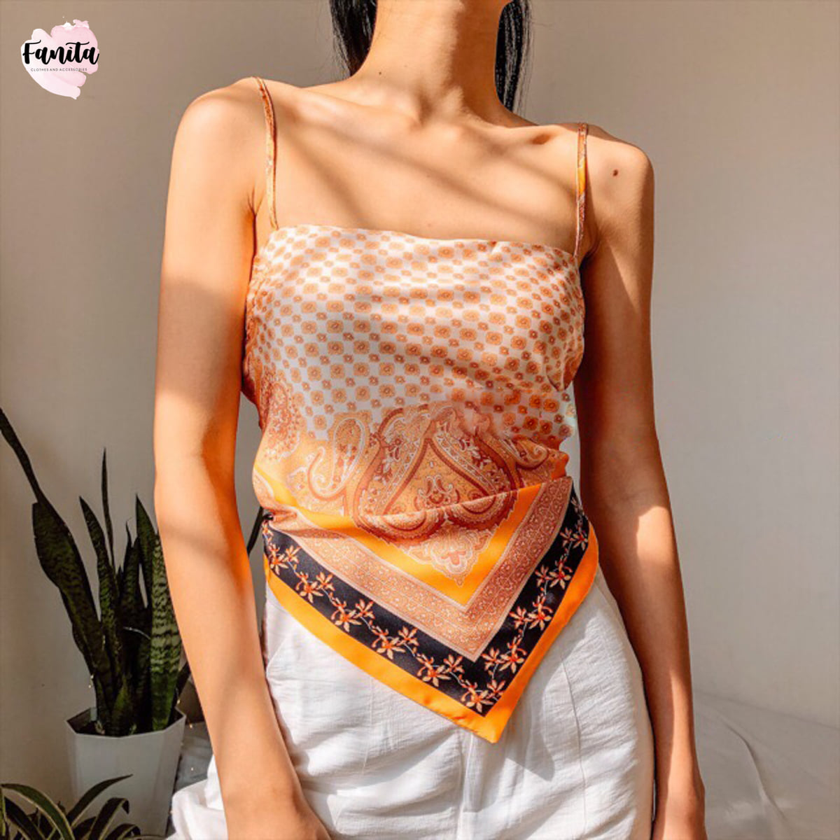 Áo Buộc Khăn Dạng Yếm Có Mút Kín Đáo