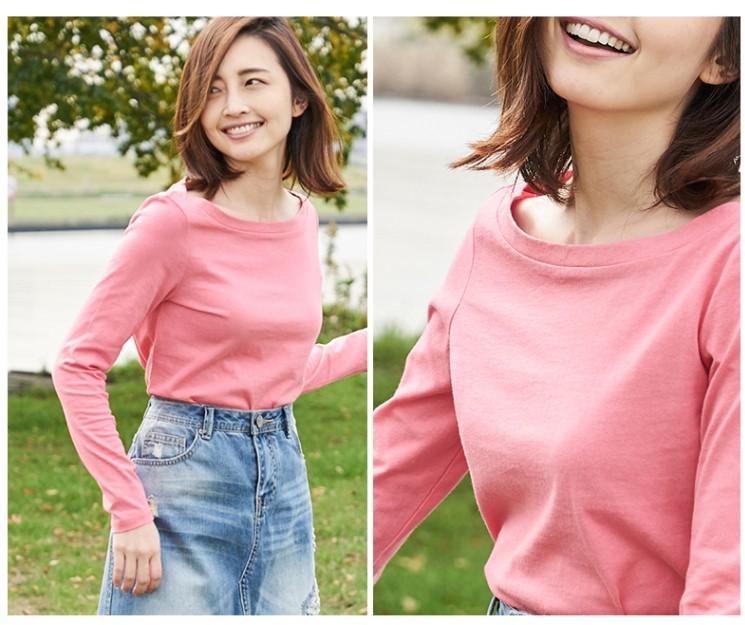 Áo thun nữ áo thun tay dài nữ Basic&Simple Mẫu Mới Vải Dày Mịn