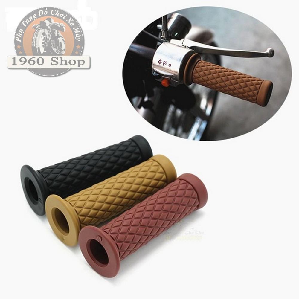 Tay nắm độ cao su bám cực tốt Phù hợp độ Cafe Racer Tracker Win 67 Dream CUB và các loại xe