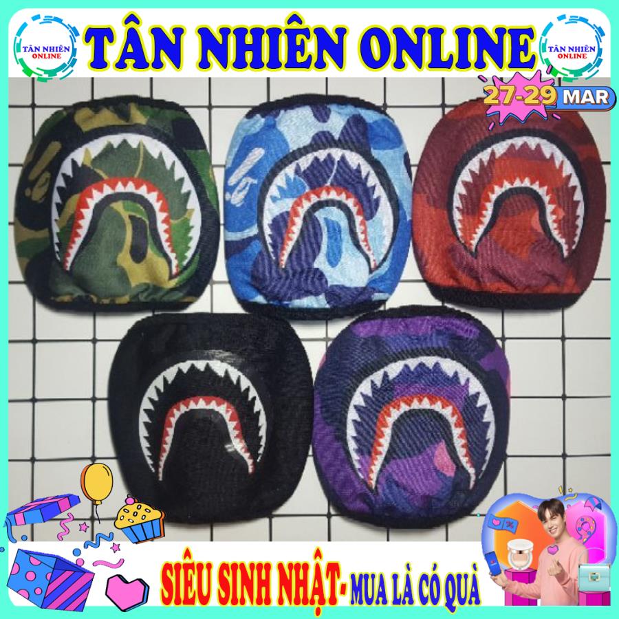 Khẩu trang Bape cá mập form chuẩn ôm mặt thời trang giá rẻ