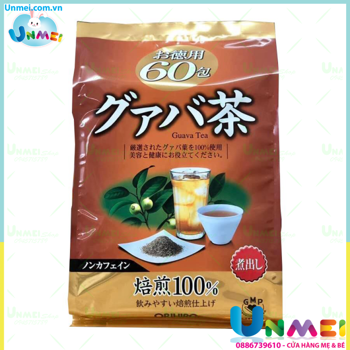 [HCM]Trà ổi giảm cân Orihiro Nhật Bản túi 60 gói