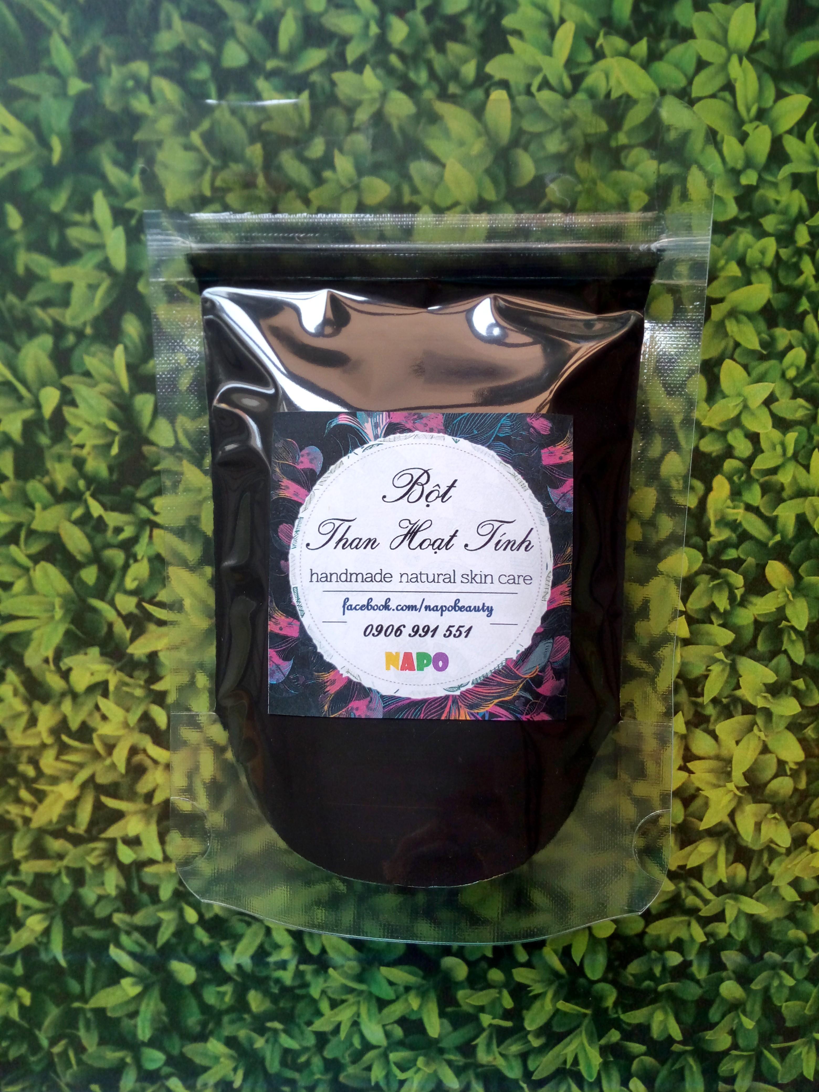 Bột than tre hoạt tính 100 gram - trị mụn trắng răng