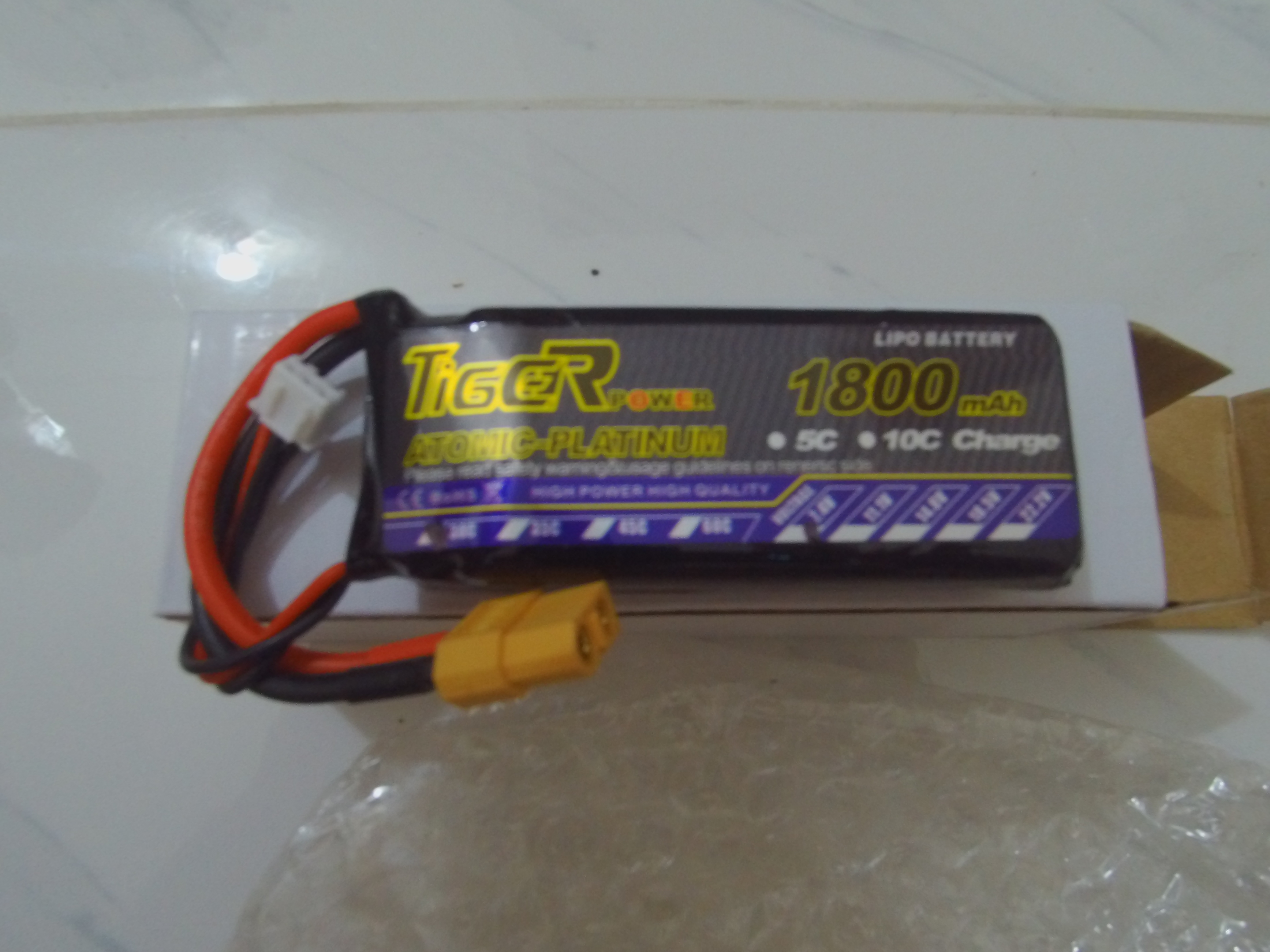 Pin Tiger LiPo 2s (7.4v) 1800mah 30C