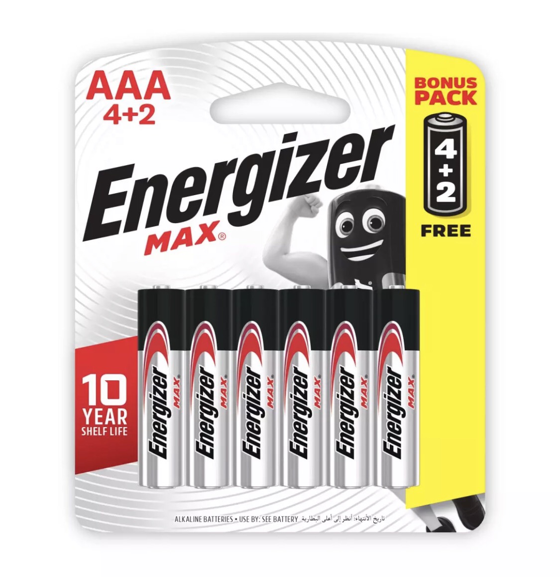 [HCM]Pin Energizer Alkaline Max AAA E92 4 tặng 2