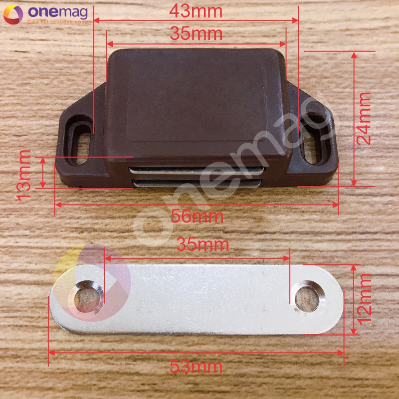 20 cái nam châm hít cửa tủ bằng nhựa chống va đập