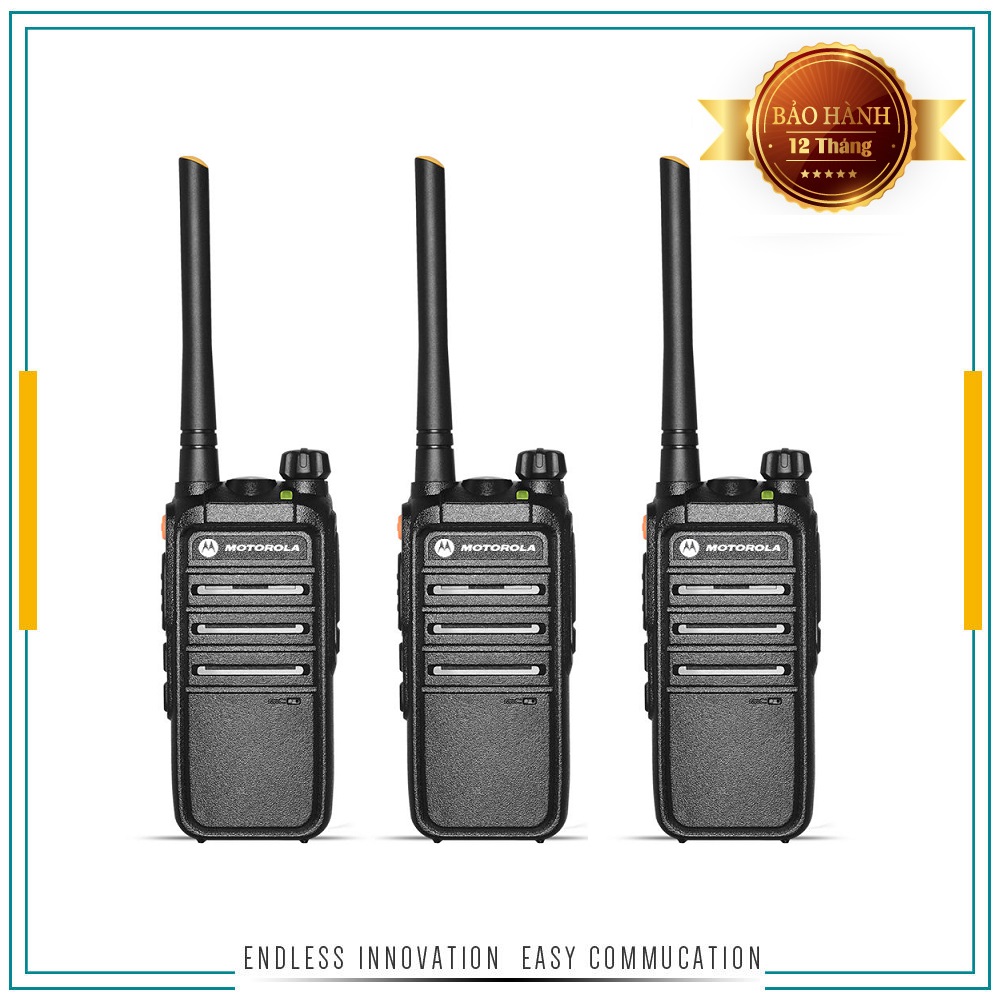Bộ 3 Bộ đàm Motorola CP318 - Siêu Bền Cự Ly 1Km Nội Thành
