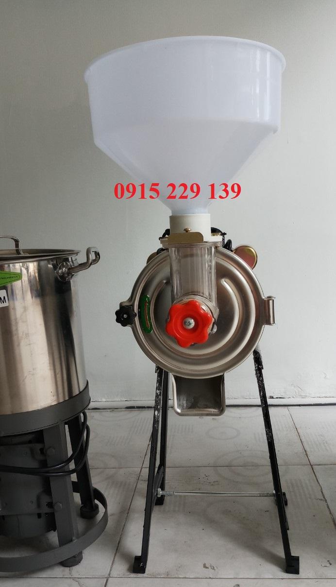 Máy xay bột nước đầu máy INOX - xay gạo, đậu nành
