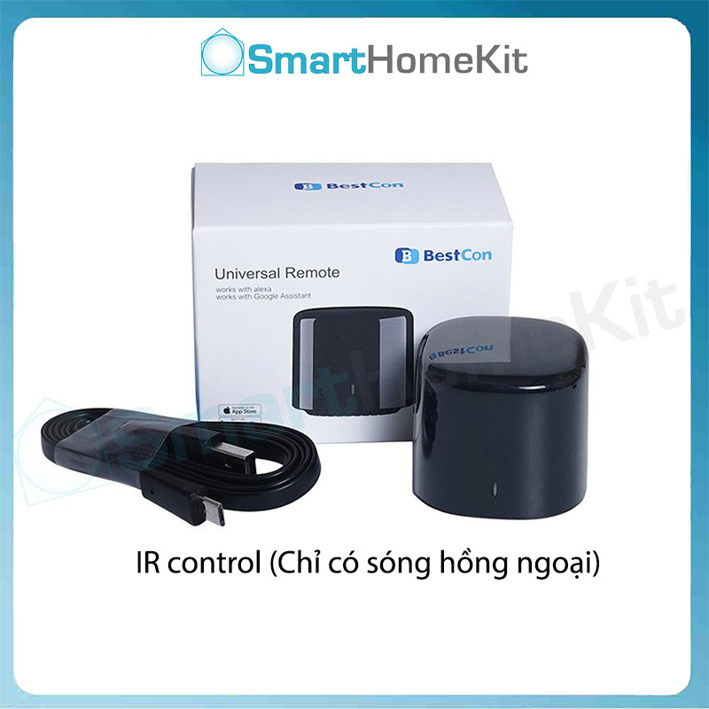Thiết bị điều khiển máy lạnh, TV thông minh Broadlink RM4C Mini/Pro IR Bestcon Hồng Ngoại - Bảo hành 1 Năm
