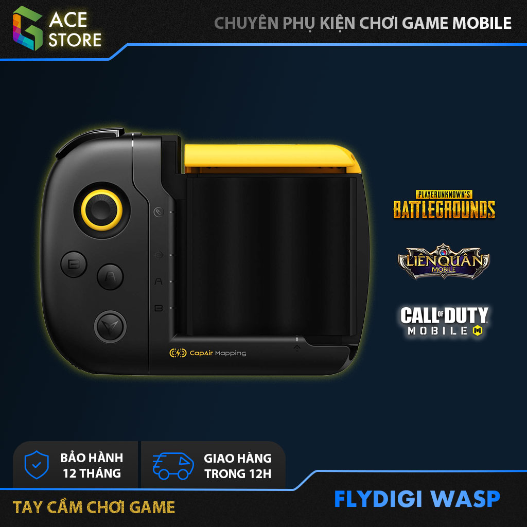 Flydigi wasp | tay cầm chơi game pubg & liên quân cho ios và android