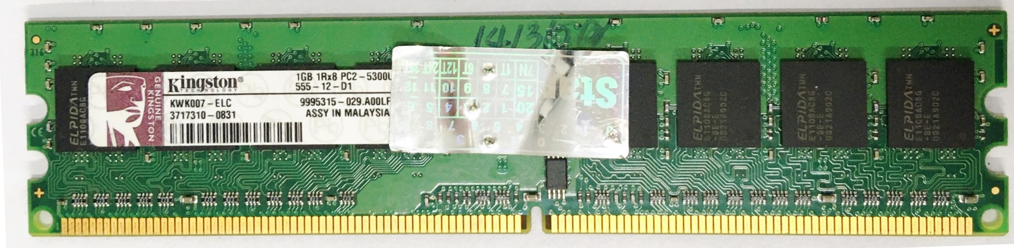 Bộ nhớ ram máy tính ddr2 1gb 667 800