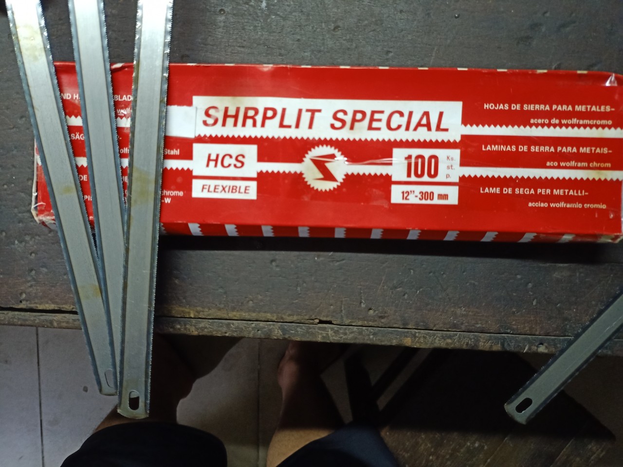 10 cái lưỡi cưa sắt 2 mặt tiệp 300mm