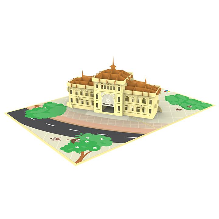 Thiệp 3D pop up Bưu Điện Trung Tâm Sài Gòn