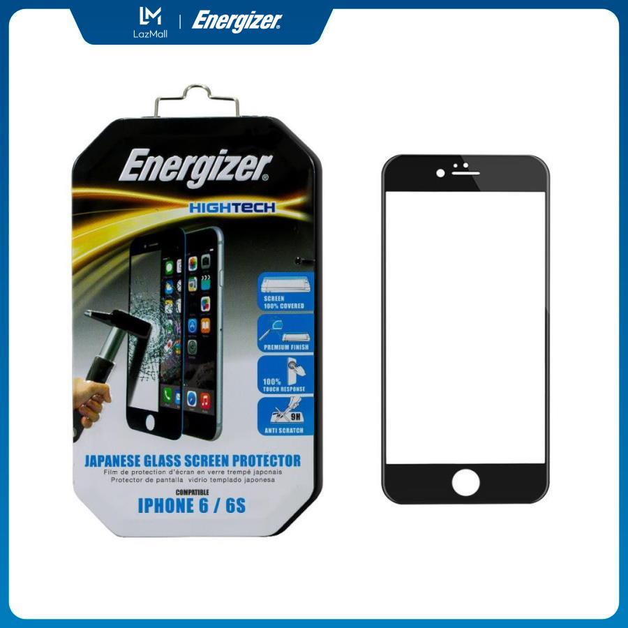 BỘ MIẾNG DÁN MÀN HÌNH CƯỜNG LỰC FULL VIỀN ENERGIZER CHO IPHONE 6/6S - ENHTTGPRIP6